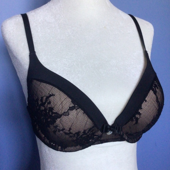 Piege Black Plunge Bra 34C - Picture 2 of 6